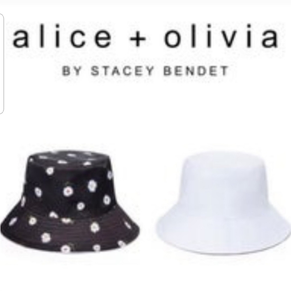 NEW Alice and Olivia Reversible Bucket Hat - Picture 7 of 8
